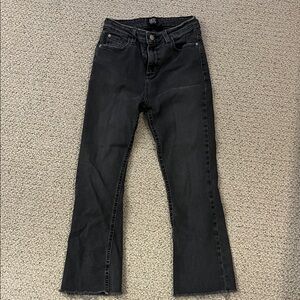 BDG Women's Kick Flare High Rise Crop Jeans